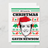 Alles, was ich zu Weihnachten wollte, ist Gavin Ne Einladung (Vorne/Hinten)