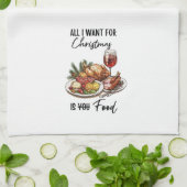 Alles, was ich zu Weihnachten wollte, ist Geschirrtuch (Gefaltet)