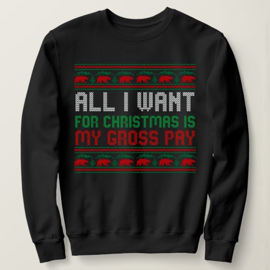 Alles, was ich zu Weihnachten Wollte, ist mein Bru Sweatshirt (Design vorne)