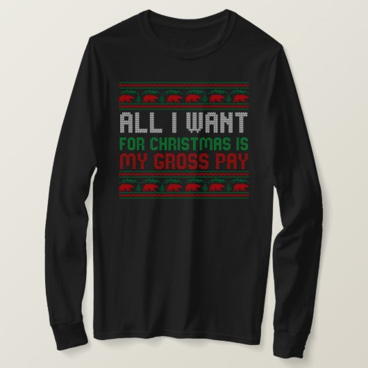 Alles, was ich zu Weihnachten Wollte, ist mein Bru T-Shirt (Design vorne)