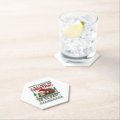 Alles, was ich zu Weihnachten Wollte, ist Schlaf - Untersetzer (Vor Ort)