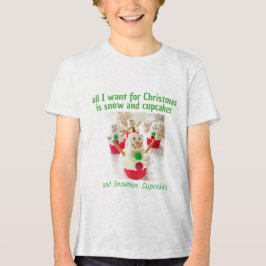 Alles, was ich zu Weihnachten Wollte, ist Snowman Tri-Blend Shirt