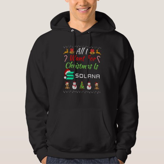 Alles, was ich zu Weihnachten Wollte, ist Solana D Hoodie (Vorderseite)