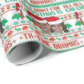 Alles, was ich zu Weihnachten wollte, ist The Obam Geschenkpapier (Rolleneckpunkt)