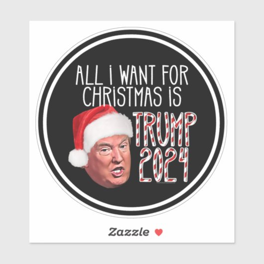 Alles, was ich zu Weihnachten Wollte, ist Trump 20 Aufkleber (Blatt)