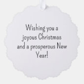 Alles, was ich zu Weihnachten Wollte, ist Trump 20 Ornament Karte (Rückseite)