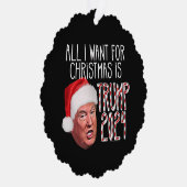 Alles, was ich zu Weihnachten Wollte, ist Trump 20 Ornament Karte (Rechts)