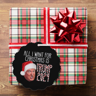 Alles, was ich zu Weihnachten Wollte, ist Trump 20 Ornament Karte