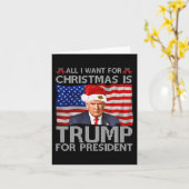 Alles, was ich zu Weihnachten Wollte, ist Trump fü Karte (Gelbe Blume)