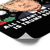 Alles, was ich zu Weihnachten Wollte, ist Trump im Poster (Ecke)