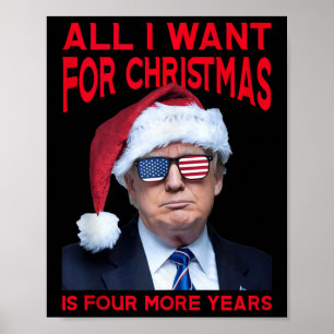 Alles, was ich zu Weihnachten Wollte, ist vier wei Poster