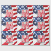 Alles, was ich zu Weihnachten Wollte New President Geschenkpapier (Flach)