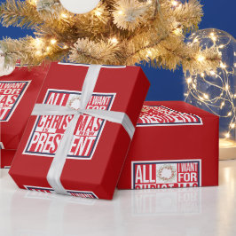 Alles, was ich zu Weihnachten Wollte New President Geschenkpapier