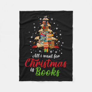 Alles, was ich zu Weihnachten Wollte, sind Bücher, Fleecedecke
