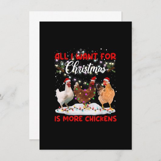 Alles, was ich zu Weihnachten Wollte, sind mehr Hü Einladung (Vorne/Hinten)