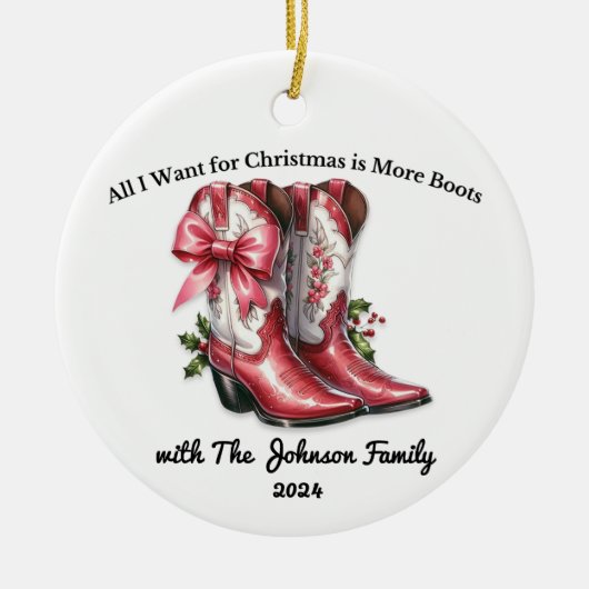 Alles, was ich zu Weihnachten Wollte, sind Mehr St Keramik Ornament (Vorne)