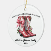 Alles, was ich zu Weihnachten Wollte, sind Mehr St Keramik Ornament (Links)