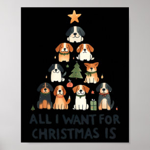 Alles, was ich zu Weihnachten Wollte, sind Weihnac Poster