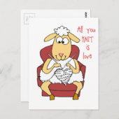 Alles, was ihr Strick ist, Liebe Postkarte (Vorne/Hinten)
