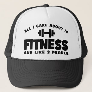 Alles, was mir wichtig ist, ist Fitness - Funny Fi Truckerkappe
