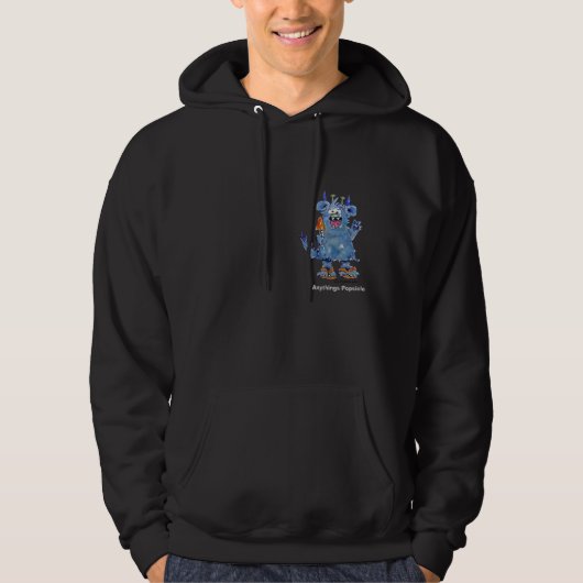 Alles, was Popsights Funny Monster Hoody (Vorderseite)