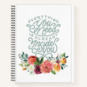 Alles, was Sie brauchen, große Spiral-Notebook Notizblock