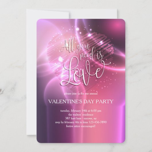 Alles, was Sie brauchen, ist die Einladung zur Lie (Vorderseite)