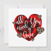 Alles, was Sie brauchen, ist die Liebe-Karte (Vorderseite)