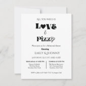 Alles, was Sie brauchen, ist ein Liebe- und Pizza- Einladung (Vorderseite)