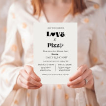 Alles, was Sie brauchen, ist ein Liebe- und Pizza-