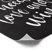 Alles, was Sie brauchen, ist ein Schild mit Liebe  (Ecke)