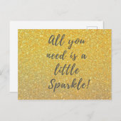 Alles, was Sie brauchen, ist ein wenig funkeln - e Postkarte (Vorne/Hinten)