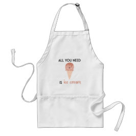 Alles was Sie brauchen ist Eiscreme // Fun Summer  Schürze