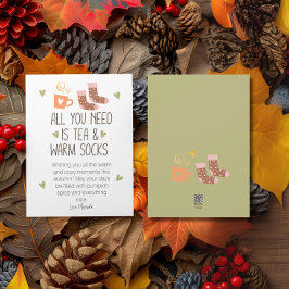 Alles, was Sie brauchen, ist Herbst mit einer benu Feiertagskarte