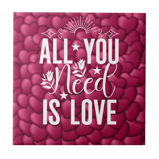 Alles was Sie brauchen ist Liebe-20230 Fliese (Vorderseite)