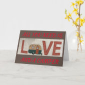 ALLES, WAS SIE BRAUCHEN, IST LIEBE/CAMPER/ME AUF D KARTE (Gelbe Blume)