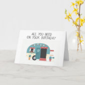 ALLES, WAS SIE BRAUCHEN, IST LIEBE/CAMPER/ME AUF D KARTE (Gelbe Blume)