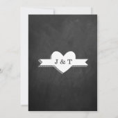 Alles, was Sie brauchen, ist Liebe-Chalkboard-Hoch Einladung (Rückseite)