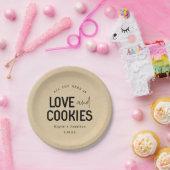 Alles was Sie brauchen ist Liebe & Cookies Pappteller (Party)