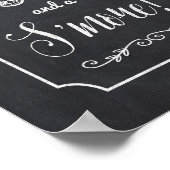 Alles, was Sie brauchen, ist Liebe & ein S'More Ch Poster (Ecke)