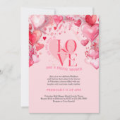 Alles was Sie brauchen ist Liebe Elegantes Herz Br Einladung (Vorderseite)