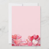 Alles was Sie brauchen ist Liebe Elegantes Herz Br Einladung (Rückseite)