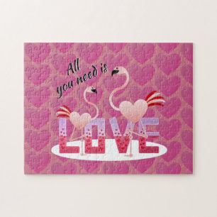 Alles, was Sie brauchen, ist Liebe Flamingo 252 St Puzzle
