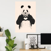 Alles, was Sie brauchen, ist Liebe (Hintergrundopt Poster (Heimbüro)