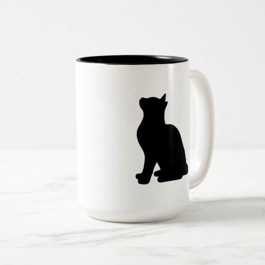 Alles, was Sie brauchen, ist Liebe - Kaffee-Katzen Zweifarbige Tasse (VorderseiteRechts)