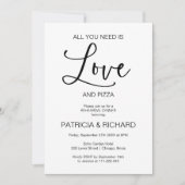 Alles was Sie brauchen ist Liebe Kalligraphie Prob Einladung (Vorderseite)
