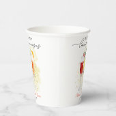 Alles was Sie brauchen ist Liebe & Mimosas Brautpa Pappbecher (Rechts)