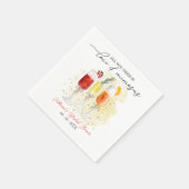 Alles was Sie brauchen ist Liebe & Mimosas Brautpa Serviette (Ecke)