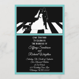 Alles, was Sie brauchen, ist Liebe Music Cat Hochz Einladung