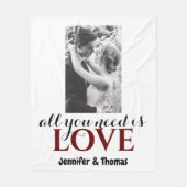 Alles was Sie brauchen ist Liebe Niedlichen Paar H Fleecedecke (Vorderseite)